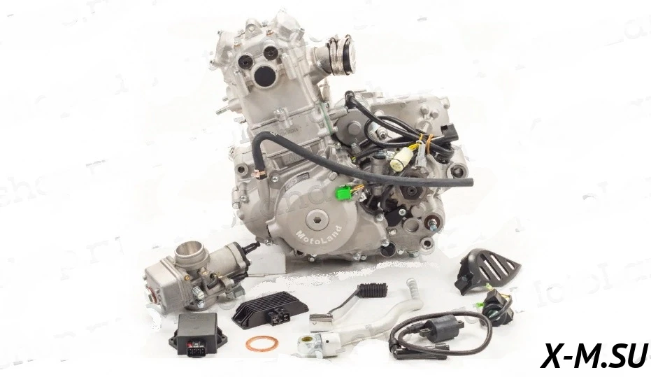 Двигатель 250см3 177MM NC250 (77x53,6) Zongshen 4 клапана/водянка, полный комплект+радиаторы Двигатель 250см3 177MM NC250 (77x53,6) Zongshen 4 клапана/водянка, полный комплект+радиаторы