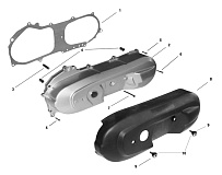 Крышка вариатора КВАДРОЦИКЛА STELS ATV 50 C