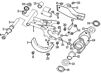 Задняя подвеска КВАДРОЦИКЛА STELS ATV 50 C