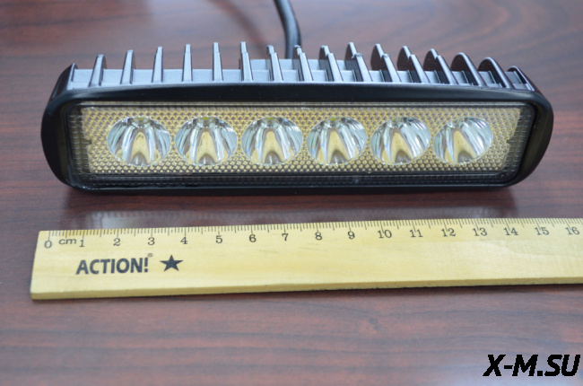 ФАРА СВЕТОДИОДНАЯ 18 ВТ ДЛЯ МОТОБУКСИРОВЩИКА И МОТОСОБАКИ