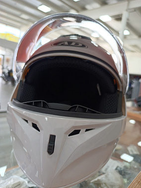 Шлем модуляр HETOSHI X-202 (светополоса,USB-кабель,встр.батарея) цв. Белый р. L