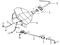 Бак топливный КВАДРОЦИКЛА STELS ATV 50 C