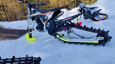 Гусеничный комплект SNOWRIDER SR120 TXR 2026 (гусеничный блок, трак, лыжа) для эндуро и кросс. мото