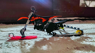 Гусеничный комплект SNOWRIDER SR120 TXR 2026 (гусеничный блок, трак, лыжа) для эндуро и кросс. мото