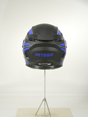 Шлем интеграл HETOSHI FF938 double visor Цв.Черно-синий Матовый р.XL