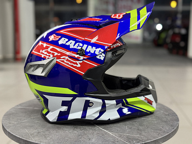 Шлем кроссовый HETOSHI Сине-желто-красный AD3-14 цв.  р. XL