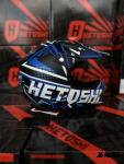 Шлем кроссовый детский HETOSHI Cross-Kids KY-B12 цв.Сине-черно-белый Матовый р.Y-XL