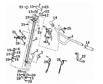 Детали руля КВАДРОЦИКЛА STELS ATV 50 C