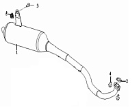 Выхлопная система КВАДРОЦИКЛА STELS ATV 50 C